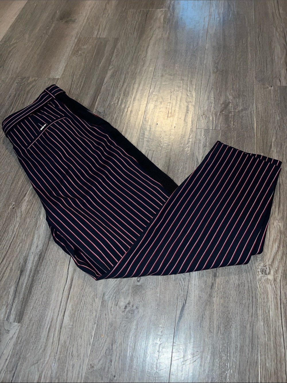 Ted Baker Navy Pants with Pink Pinstripes Sz 3